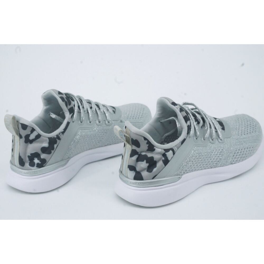 APL Techloom Tracer Knit Training Grey Low Top Sneaker SZ 37 $258 Womens Silver - Picture 8 of 11